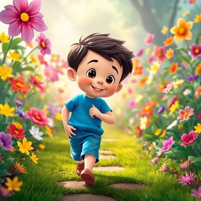 Portada del libro de la historia titulada: El día que las flores hablaron