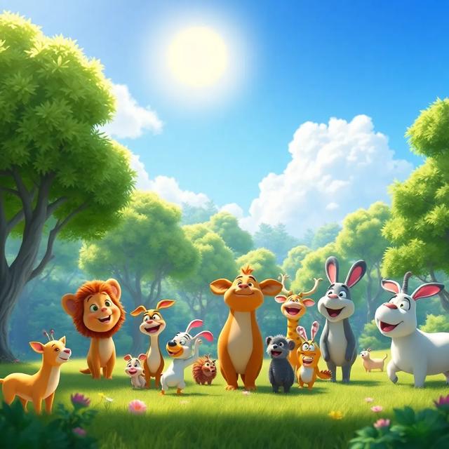 Portada del libro de la historia titulada: El día que los animales hablaron