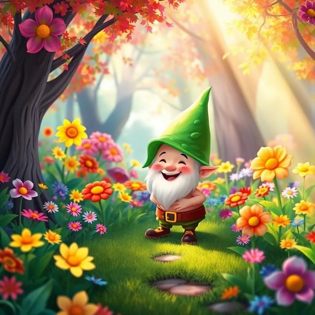 Portada del libro de la historia titulada: El Duende de las Flores