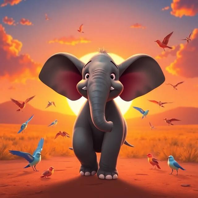 Portada del libro de la historia titulada: El elefante bailarín