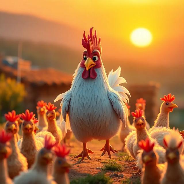 Portada del libro de la historia titulada: El gallo aventurero
