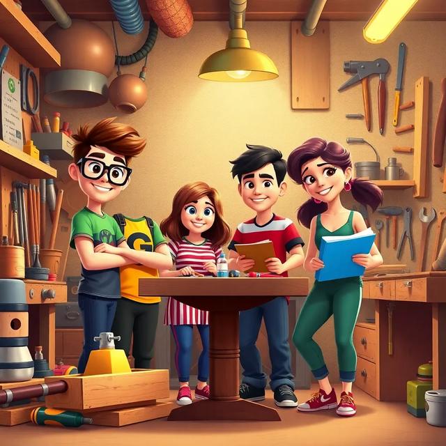 Portada del libro de la historia titulada: El Invento del Clima: Una Aventura de Amigos