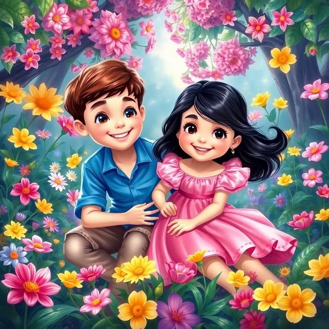 Portada del libro de la historia titulada: El Jardín de Los Dos Amigos