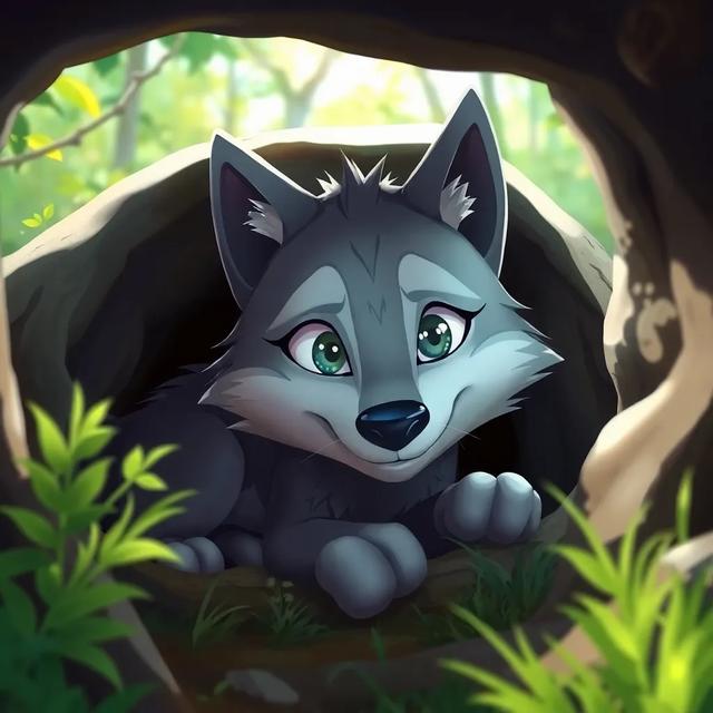 Portada del libro de la historia titulada: El Lobo que Ayudaba en la Cosecha