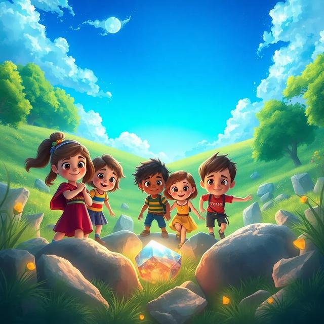 Portada del libro de la historia titulada: El Misterioso Círculo de Piedras