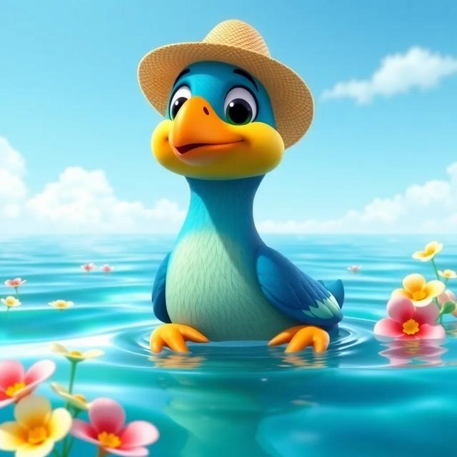 Portada del libro de la historia titulada: El pato que quería volar