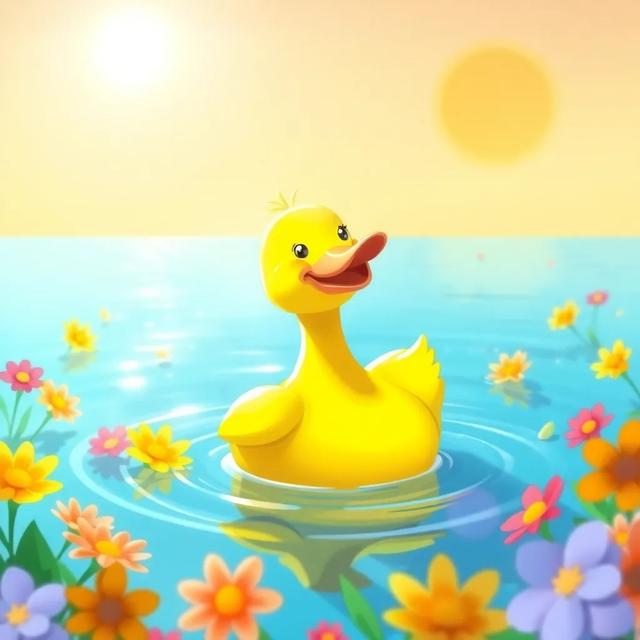 Portada del libro de la historia titulada: El pato y su festival de colores