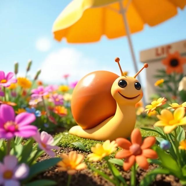 Portada del libro de la historia titulada: El pequeño caracol y su gran viaje