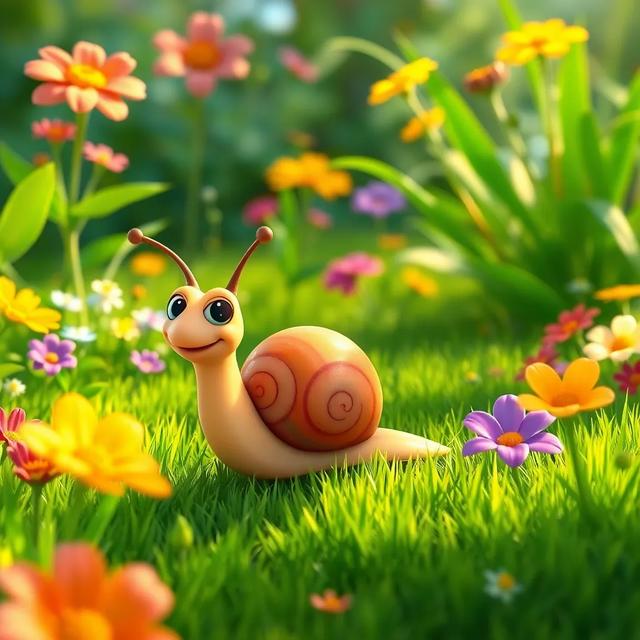 Portada del libro de la historia titulada: El pequeño caracol y su gran viaje