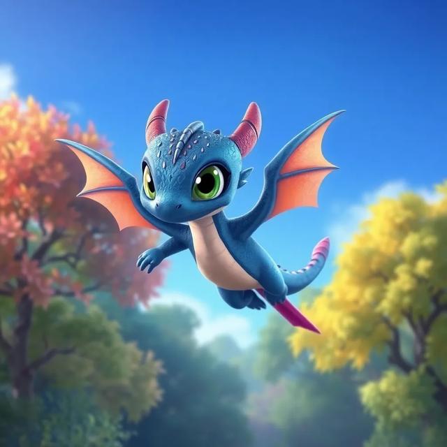Portada del libro de la historia titulada: El pequeño dragón y su amigo