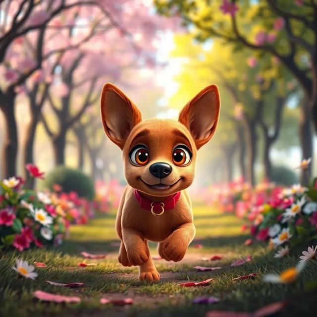 Portada del libro de la historia titulada: El perrito que quería ser perro de policía