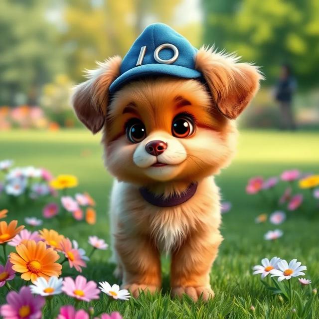Portada del libro de la historia titulada: El perrito que quería ser perro de policía