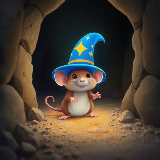 Portada del libro de la historia titulada: El ratón y su sombrero mágico