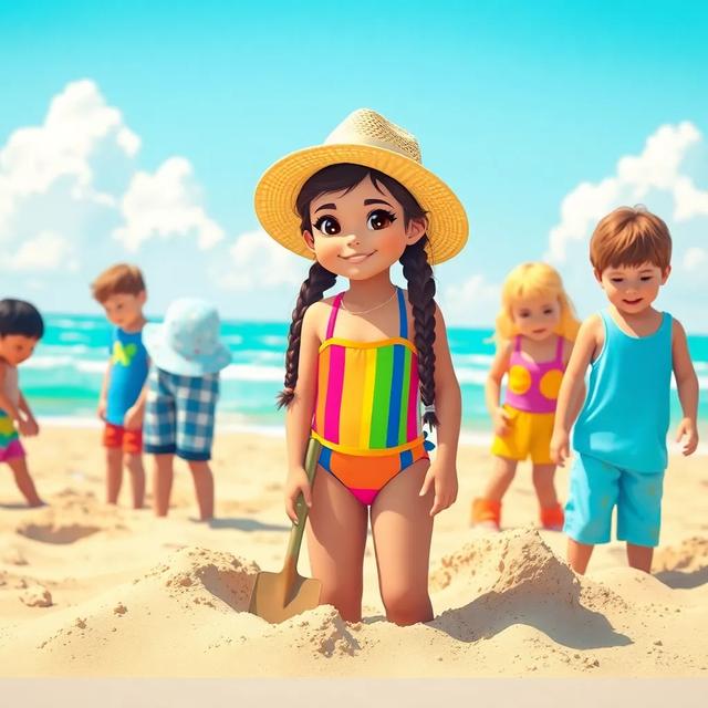 Portada del libro de la historia titulada: El Tesoro de la Playa