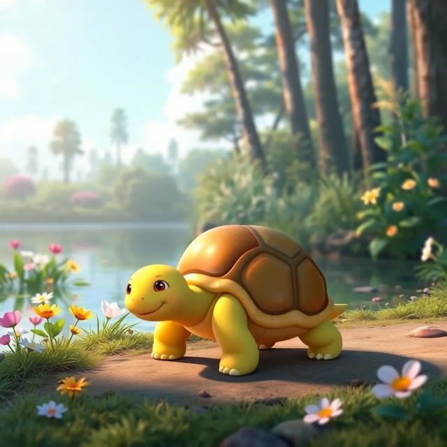 Portada del libro de la historia titulada: El viaje de la tortuga despacito