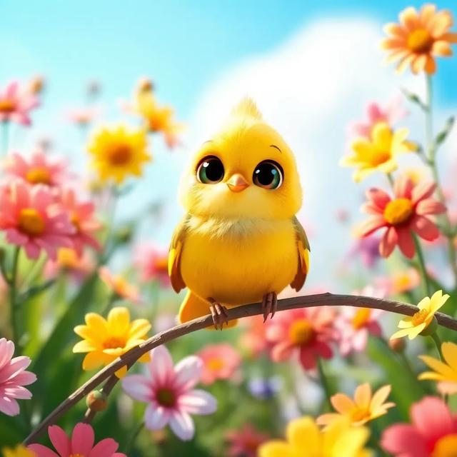 Portada del libro de la historia titulada: El Viaje del Pajarito que Quería Cantar