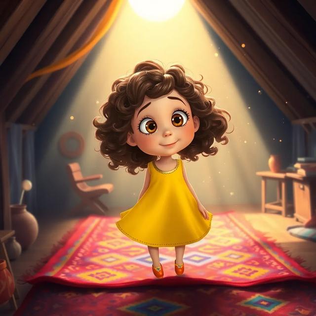Book cover of the story titled: Ella and the Flying Carpet