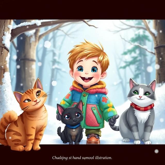 Book cover of the story titled: Elliott's Winter Adventure