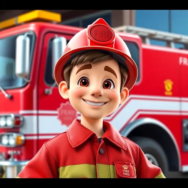 Book cover of the story titled: Fireman Frank's Brave Day