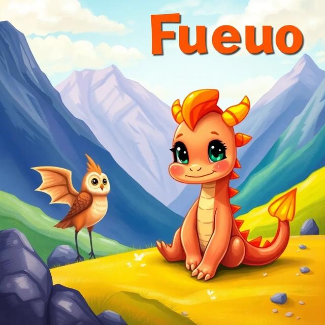 Portada del libro de la historia titulada: Fuego y su viaje mágico