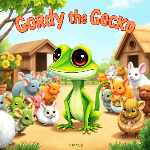 Book cover of the story titled: Gordon the Gecko and the Mystery of the Dry River