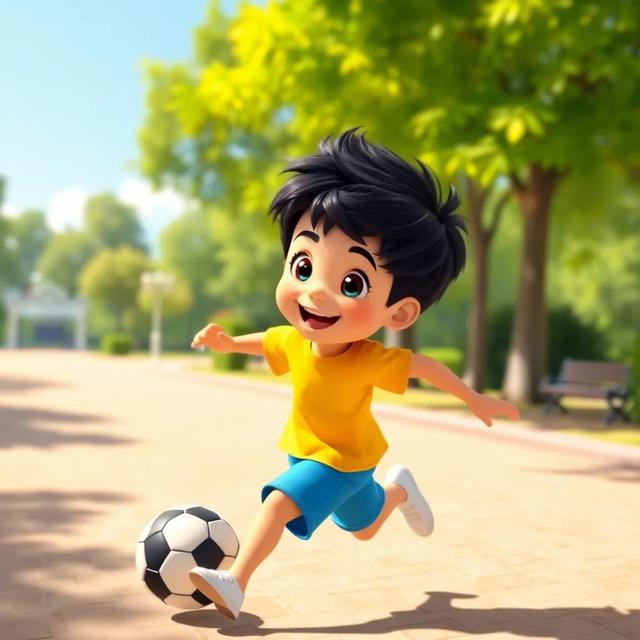 Book cover of the story titled: Iago y Su Sueño de Futbolista