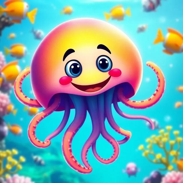Book cover of the story titled: Jack the Jellyfish's Tasty Adventure