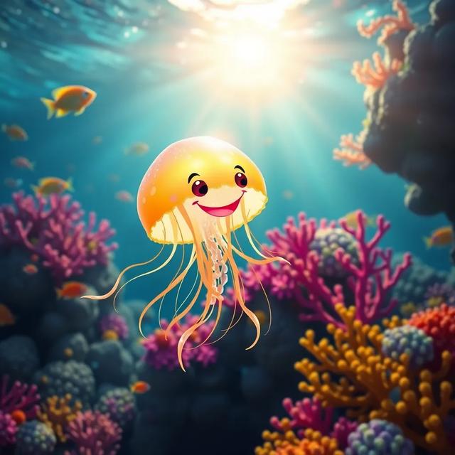 Book cover of the story titled: Jelly and Crab's Juicy Adventure