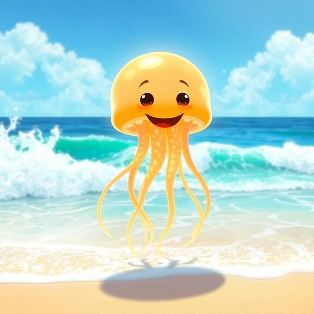 Book cover of the story titled: Jelly the Brave Jellyfish