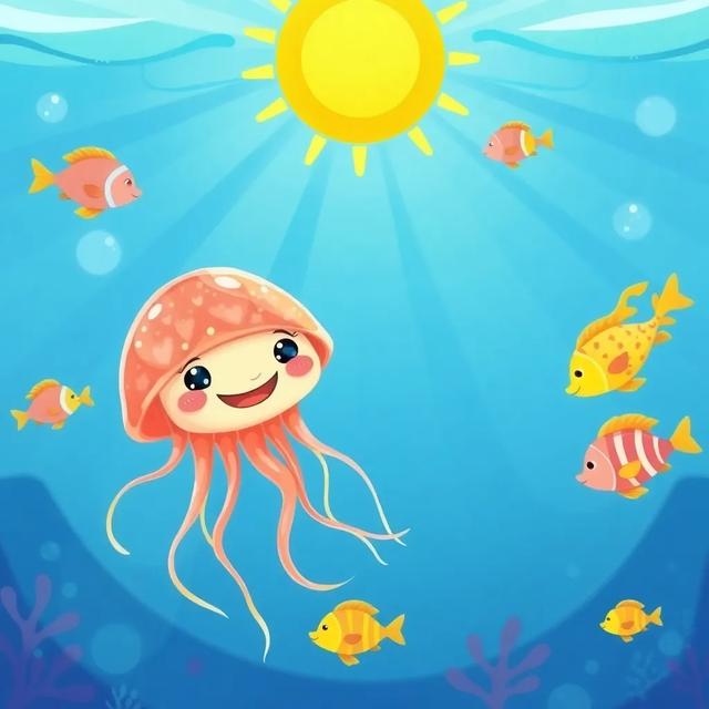Book cover of the story titled: Jelly the Jellyfish's Plastic Predicament