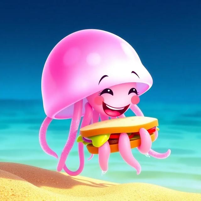 Book cover of the story titled: Jelly's Sandwich Surprise