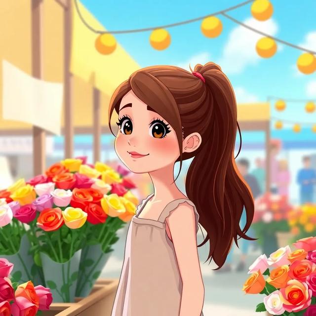 Book cover of the story titled: Jenna and Her Pretty Roses