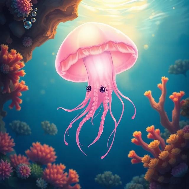 Book cover of the story titled: Jilly the Scared Jellyfish