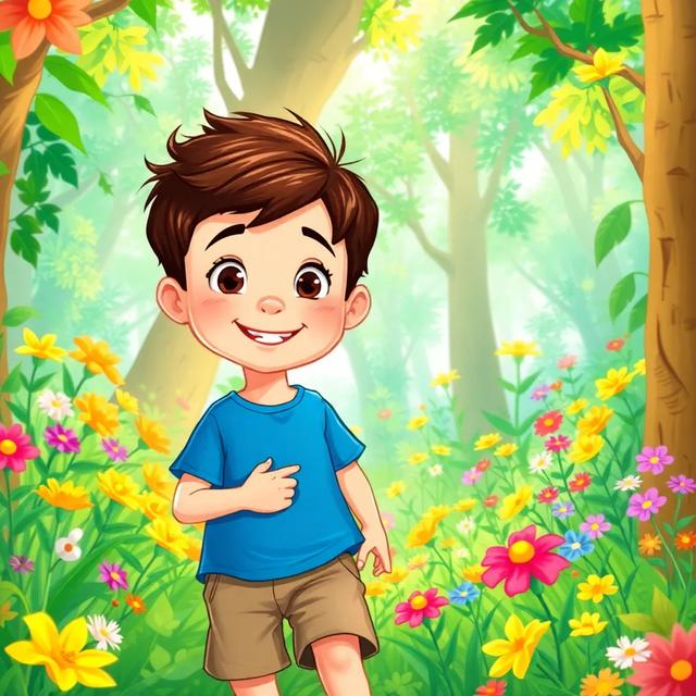 Book cover of the story titled: Jimmy's Forest Adventure
