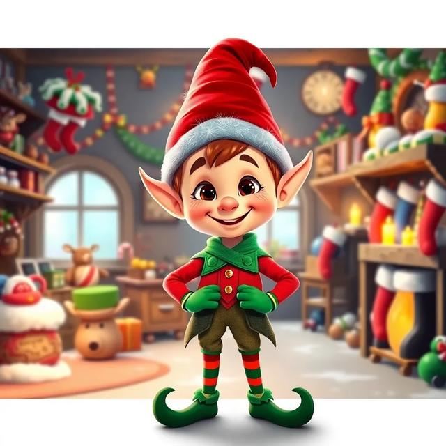 Book cover of the story titled: Jolly Jokes from the Christmas Elf