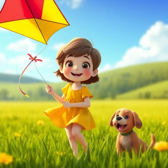 Book cover of the story titled: Kite Flying Fun on the Farm