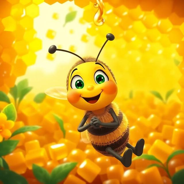 Portada del libro de la historia titulada: La abeja que quería aprender a bailar