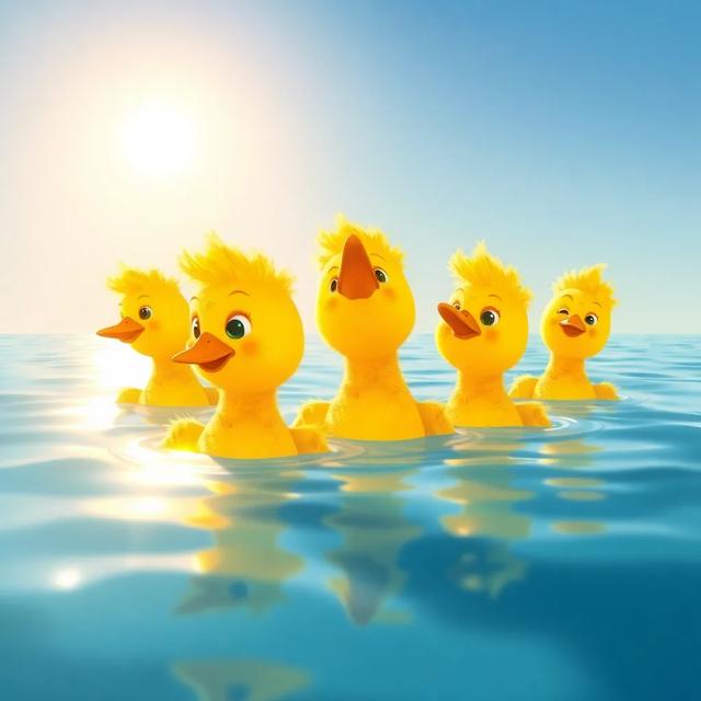 Portada del libro de la historia titulada: La carrera de los patitos