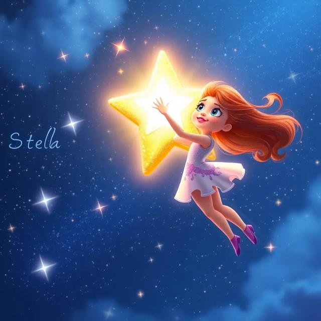 Portada del libro de la historia titulada: La estrella viajera