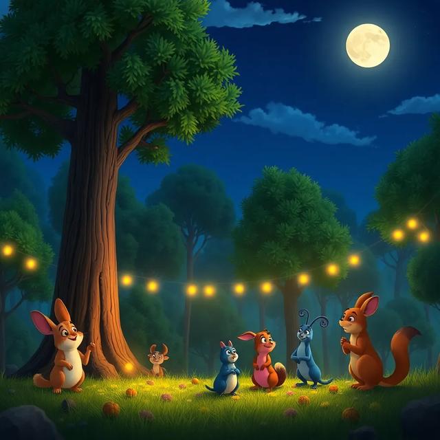 Portada del libro de la historia titulada: La fiesta de disfraces del bosque