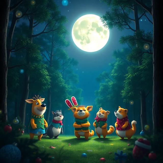Portada del libro de la historia titulada: La fiesta de disfraces del bosque