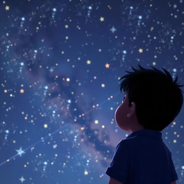 Portada del libro de la historia titulada: La lluvia de estrellas