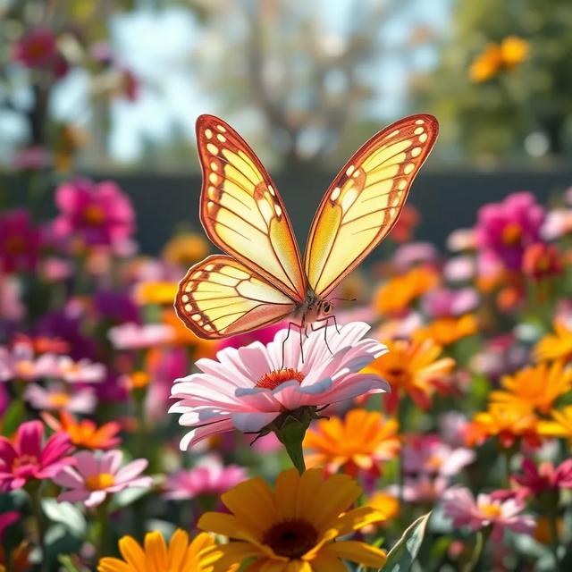 Portada del libro de la historia titulada: La mariposa que quería volar más alto