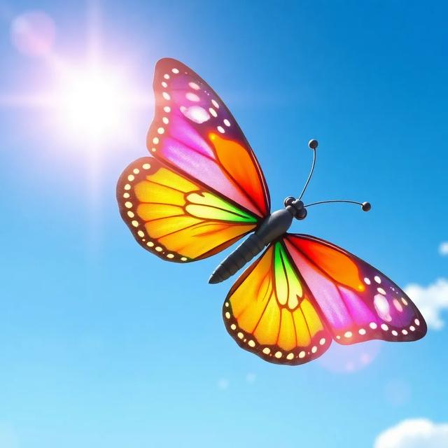 Portada del libro de la historia titulada: La mariposa y el jardín encantado