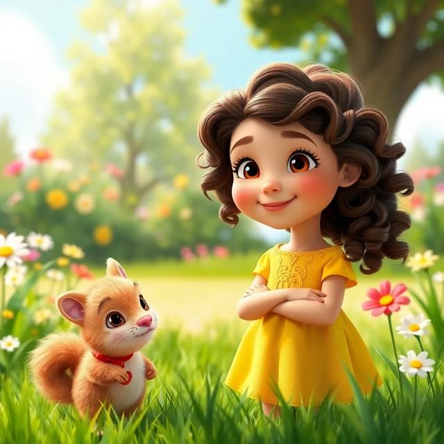 Portada del libro de la historia titulada: La Niña y la Criatura Mágica