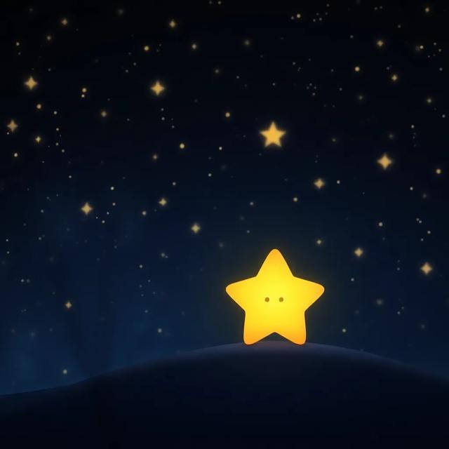 Portada del libro de la historia titulada: La pequeña estrella que no brilla