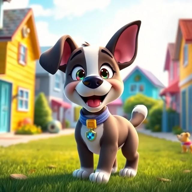 Portada del libro de la historia titulada: La Perrita que Quería ser Policía