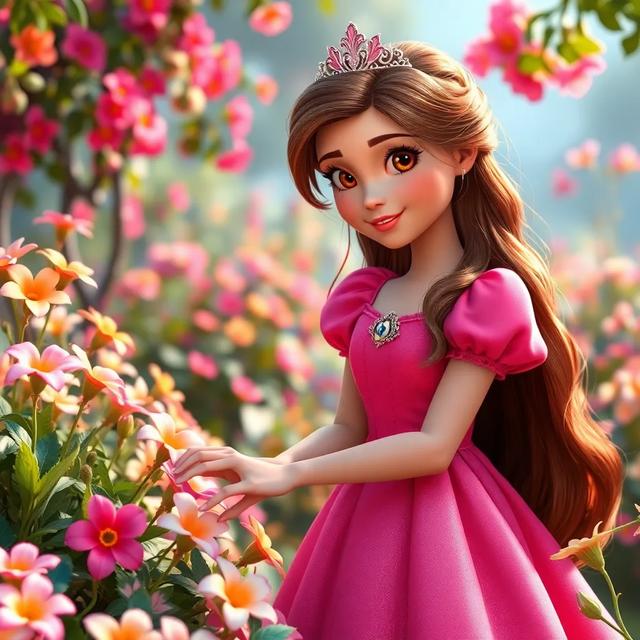 Portada del libro de la historia titulada: La princesa que amaba las flores