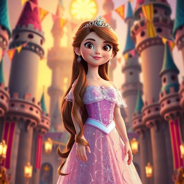 Portada del libro de la historia titulada: La Princesa Valiente y el Caballo de Fuego