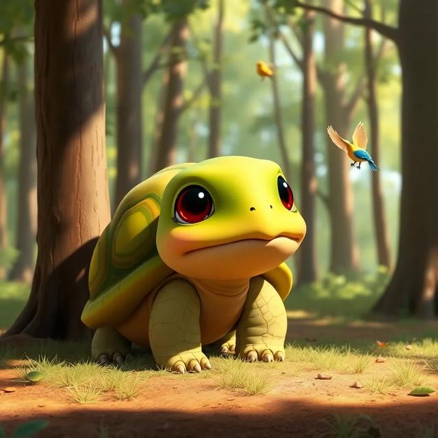 Portada del libro de la historia titulada: La tortuga que quería cantar